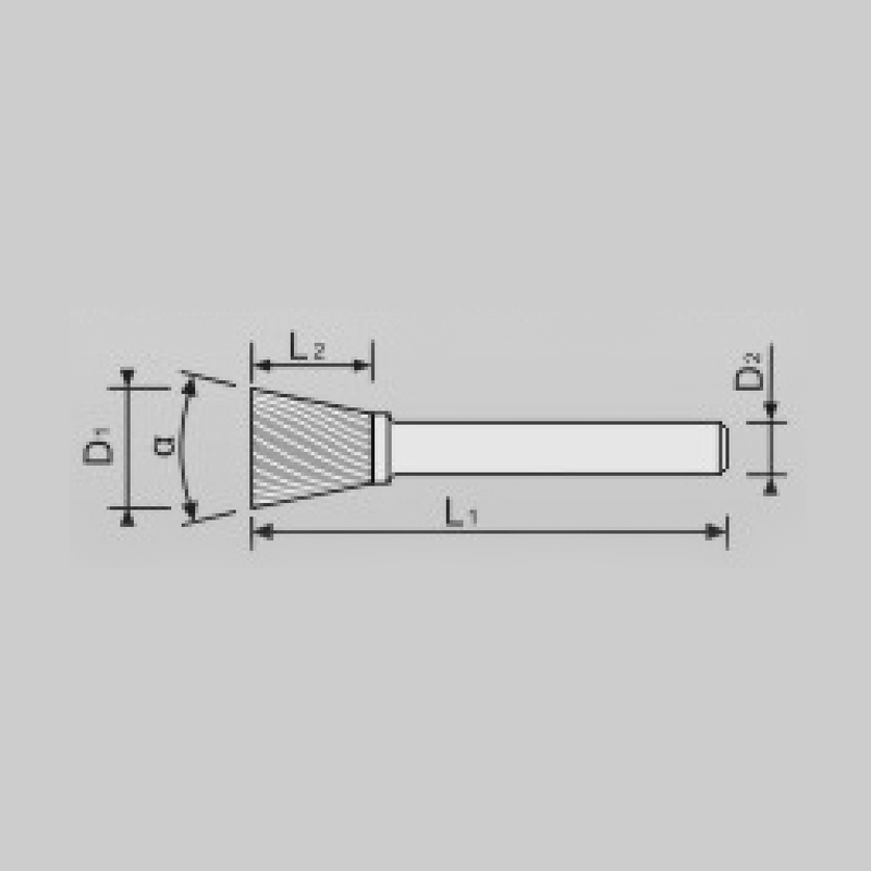 Forma SN-15° Cono Invertido Sin Corte Final